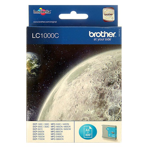 Картридж BROTHER LC1000C, голубой