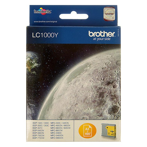 Картридж BROTHER LC1000Y, желтый