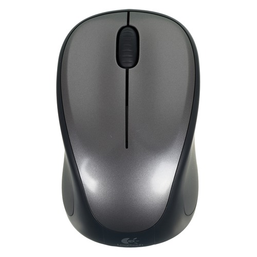 Мышь LOGITECH M235, оптическая, беспроводная, USB, серый и черный [910-002201]