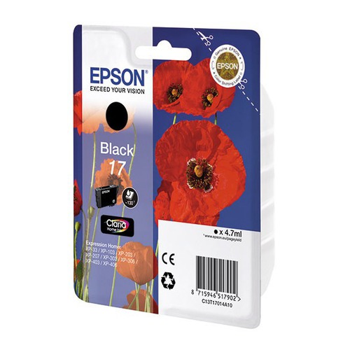 Картридж EPSON T1701, черный [c13t17014a10]