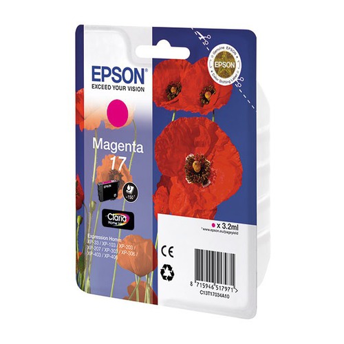 Картридж EPSON T1704, желтый [c13t17044a10]