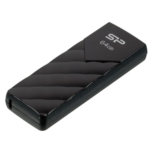 Флешка USB SILICON POWER Ultima U03 64Гб, USB2.0, черный [sp064gbuf2u03v1k]