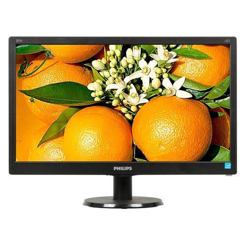 Монитор PHILIPS 203V5LSB26 (10/62) 19.5", черный [203v5lsb26/10]