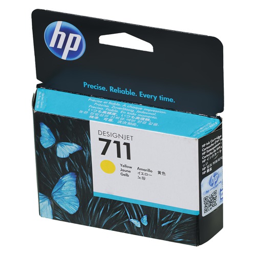 Картридж HP 711, желтый [cz132a]