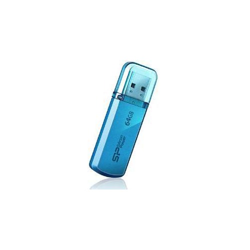 Флешка USB SILICON POWER Helios 101 64Гб, USB2.0, синий [sp064gbuf2101v1b]