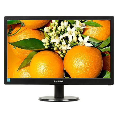 Монитор PHILIPS 193V5LSB2 (10/62) 18.5", черный [193v5lsb2/10]