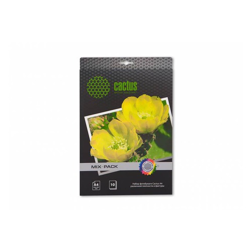 Фотобумага Cactus CS-MIXPACK A4/21л. различная фактура универсальная