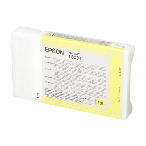 Картридж EPSON T6034, желтый [c13t603400]