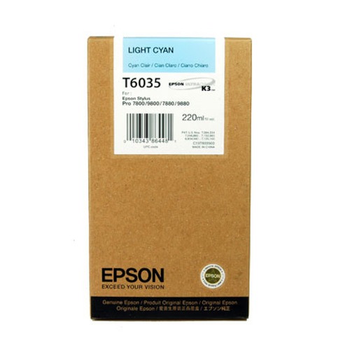 Картридж EPSON T6035, светло-голубой [c13t603500]