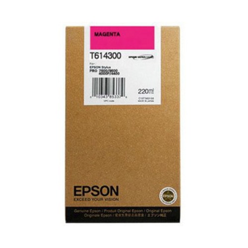 Картридж EPSON T6143, пурпурный [c13t614300]