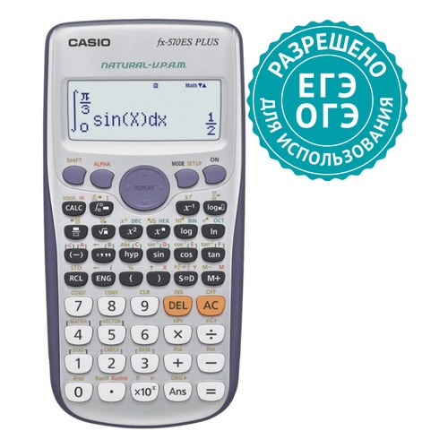 Калькулятор CASIO FX-570ESPLUS, 10-разрядный, серый