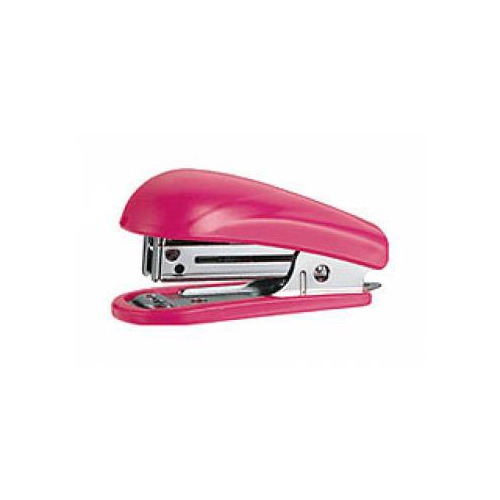 Степлер Kw-Trio 5512PINK Mini 24/6 26/6 (15листов) встроенный антистеплер розовый 50скоб блистер 24 шт./кор.