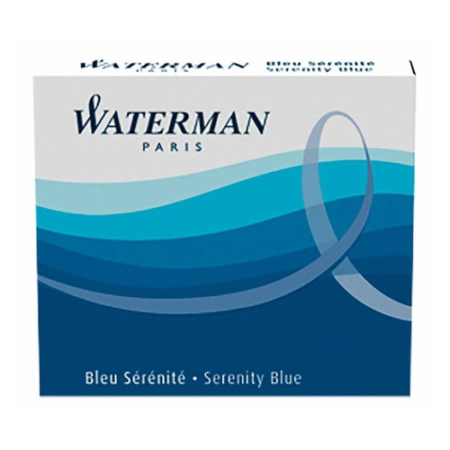 Картридж Waterman International 52012 (S0110950) синие чернила для ручек перьевых (6шт)