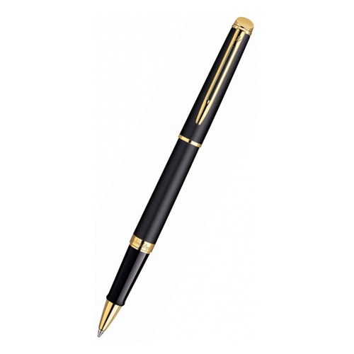 Ручка роллер Waterman Hemisphere (S0920750) Matte Black GT F черные чернила подар.кор.