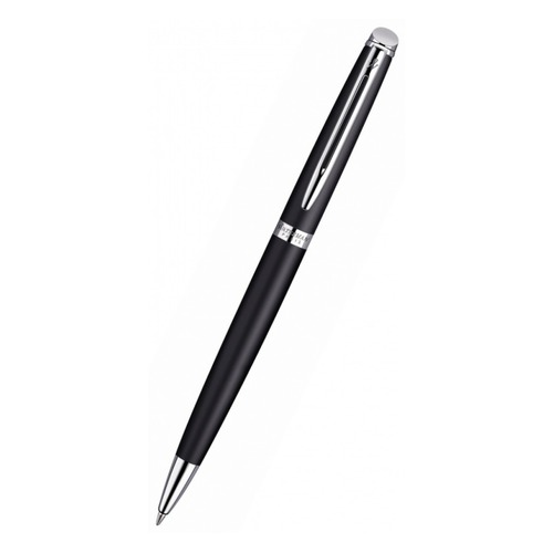 Ручка шариковая Waterman Hemisphere (S0920870) Matte Black CT M синие чернила подар.кор.