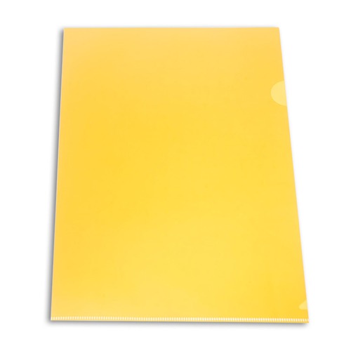 Папка-уголок Бюрократ -E310N/1YEL непрозрачный A4 пластик 0.18мм желтый 20 шт./кор.