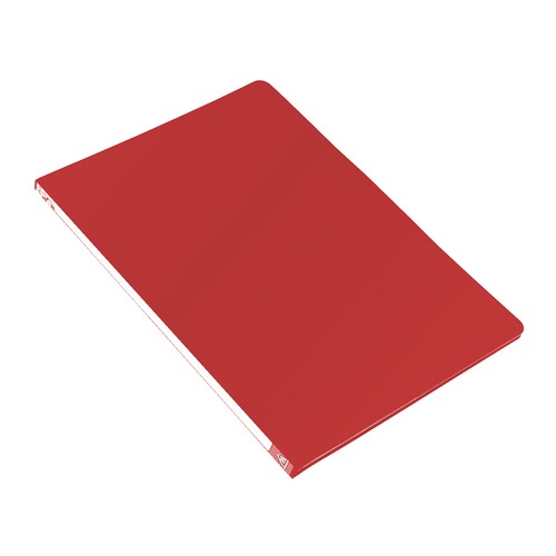 Папка с метал.зажим Бюрократ -PZ05CRED A4 пластик 0.5мм торц.наклейка красный 44 шт./кор.