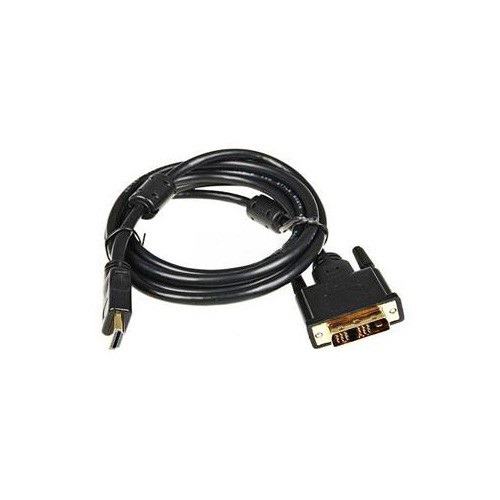 Кабель BURO HDMI (m) - DVI-D (m), GOLD , ферритовый фильтр , 3м [hdmi-19m-dvi-d-3m]