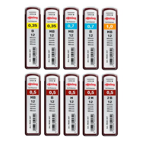 Грифель Rotring Tikky S0312670 0.5мм 2H (12гриф) 10 шт./кор.