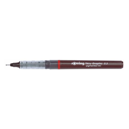 Ручка капиллярная Rotring Tikky Graphic (1904753) 0.3мм черные чернила 12 шт./кор.