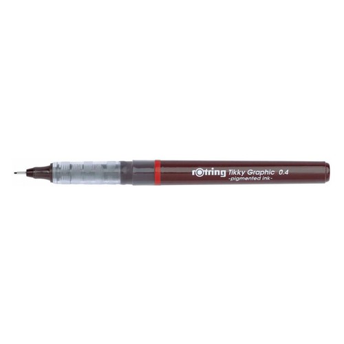 Ручка капиллярная Rotring Tikky Graphic (1904754) 0.4мм черные чернила 12 шт./кор.