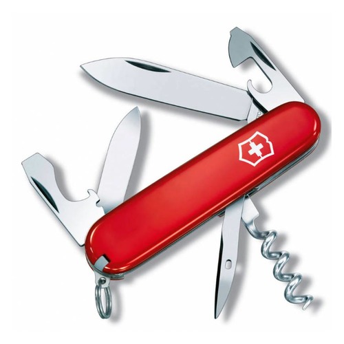 Складной нож VICTORINOX Tourist, 12 функций, 84мм, красный [0.3603]