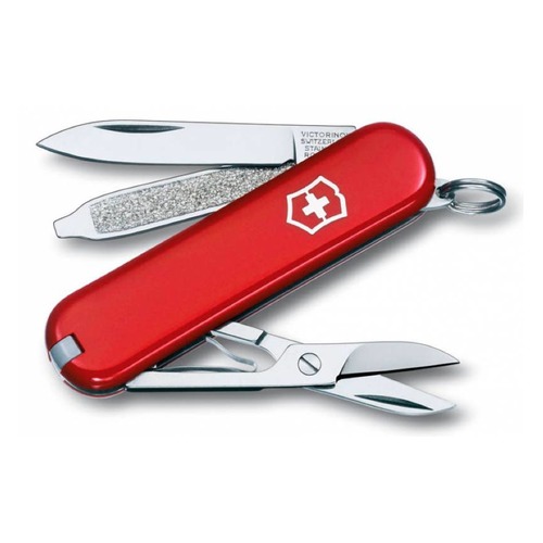 Складной нож VICTORINOX Classic, 7 функций, 58мм, красный