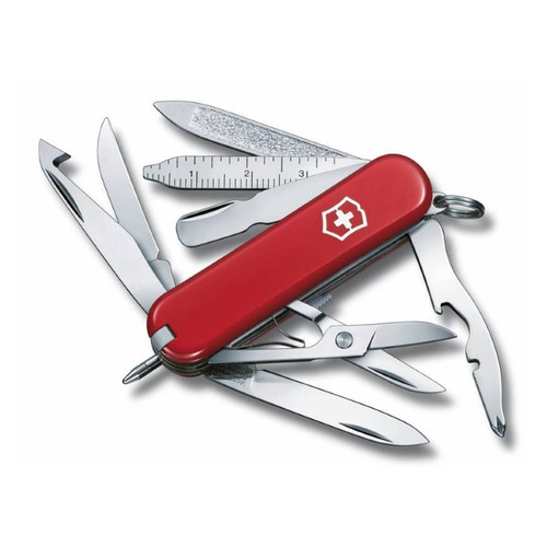 Складной нож VICTORINOX MiniChamp, 17 функций, 58мм, красный