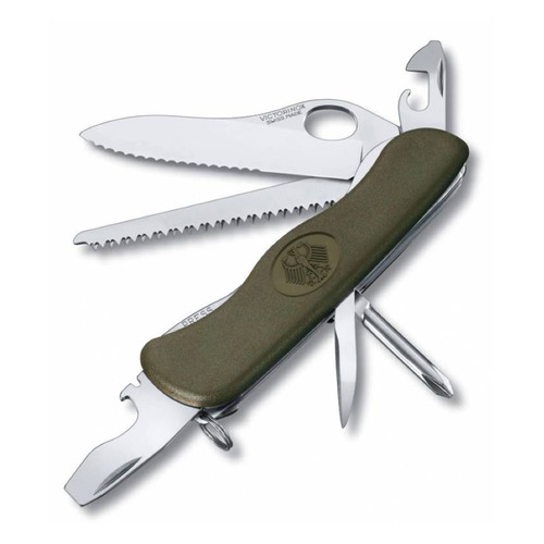 Складной нож VICTORINOX Military, 11 функций, 111мм, зеленый