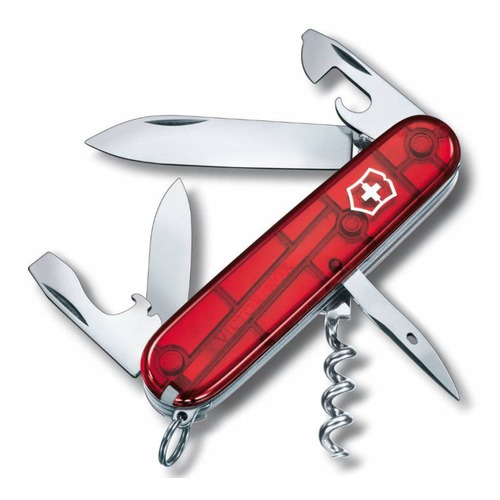 Складной нож VICTORINOX Spartan, 12 функций, 91мм, красный полупрозрачный [1.3603.t]