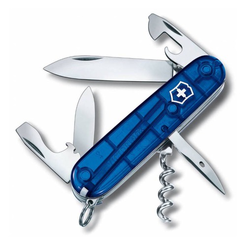 Складной нож VICTORINOX Spartan, 12 функций, 91мм, синий полупрозрачный