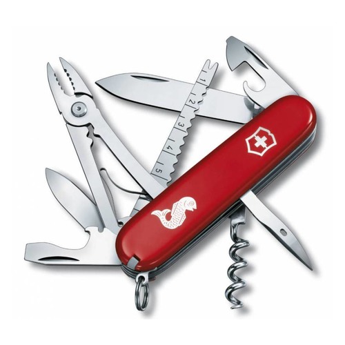 Складной нож VICTORINOX Angler, 19 функций, 91мм, красный [1.3653.72]