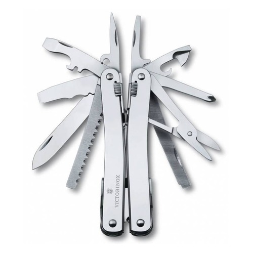 Мультитул VICTORINOX SwissTool Spirit X, 26 функций, серебристый [3.0224.l]