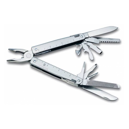 Мультитул VICTORINOX SwissTool, 28 функций, серебристый [3.0323.l]