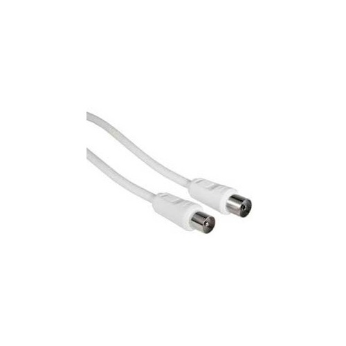 Кабель антенный HAMA H-11904, Coax (m) - Coax (f) , 1.5м, белый [00011904]