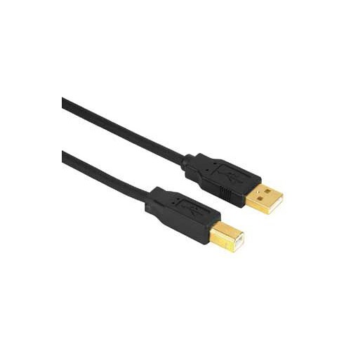 Кабель USB2.0 HAMA H-29767, USB A(m) - USB B(m), GOLD , 3м [00029767]