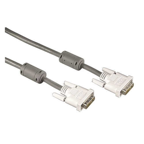 Кабель DVI HAMA DVI-D Dual Link (m) - DVI-D Dual Link (m), ферритовый фильтр , 1.8м [00045077]