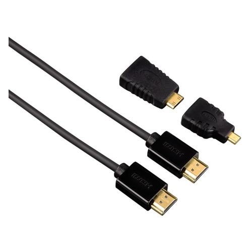 Кабель аудио-видео HAMA H-54561, HDMI (m) - HDMI (m) , ver 1.4, 1.5м, GOLD черный [00054561]