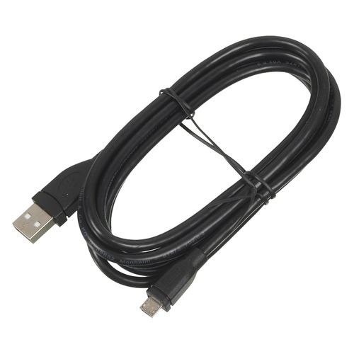 Кабель HAMA USB A(m), micro USB B (m), 1.8м, черный [00054588]