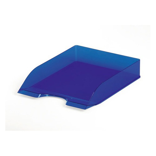 Лоток горизонтальный Durable 1701673540 Tray Basic A4 337x253x63мм прозрачный/синий пластик 6 шт./кор.