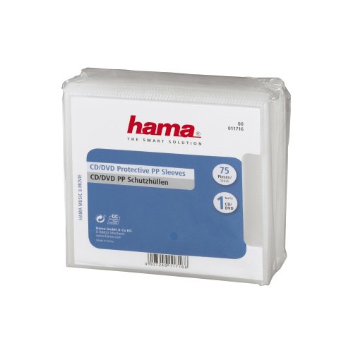 Конверт HAMA H-11716, 75шт., прозрачный [00011716]