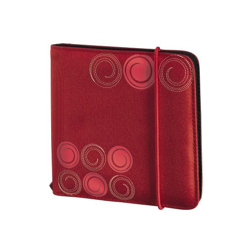 Портмоне HAMA Up to Fashion H-95669, красный, для 24 дисков [00095669]