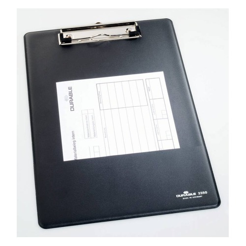 Папка-планшет Durable Clipboard 2350-01 A4 черный карм.для бумаги/крюч.для подвеш. 5 шт./кор.