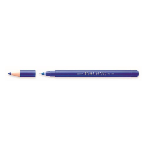 Ручка-роллер Zebra PENCILTIC (BE-108 BL) 0.5мм игловидный пиш. наконечник синий 12 шт./кор.