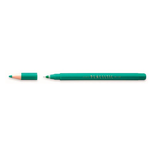 Ручка-роллер Zebra PENCILTIC (BE-108 G) 0.5мм игловидный пиш. наконечник зеленый 12 шт./кор.