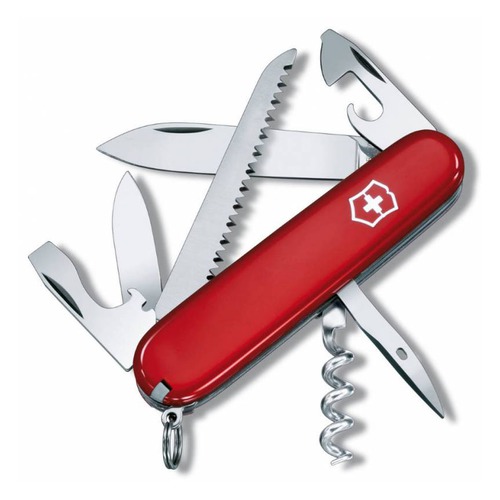 Складной нож VICTORINOX Camper, 13 функций, 91мм, красный