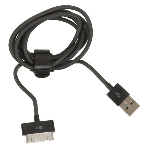 Кабель DEPPA 30-pin (Apple), USB A(m), 1.2м, черный [72112]