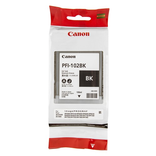 Картридж CANON PFI-102BK, черный [0895b001]