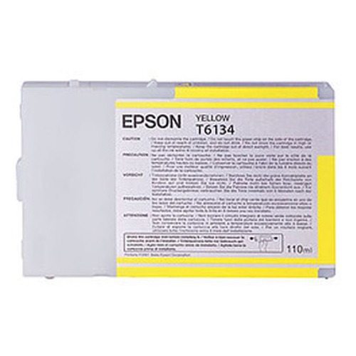 Картридж EPSON T6134, желтый [c13t613400]