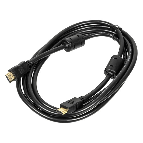 Кабель аудио-видео NINGBO HDMI (m) - HDMI (m) , ver 1.4, 3м, GOLD ф/фильтр, черный [hdmi-3m-mg(ver1.4)]